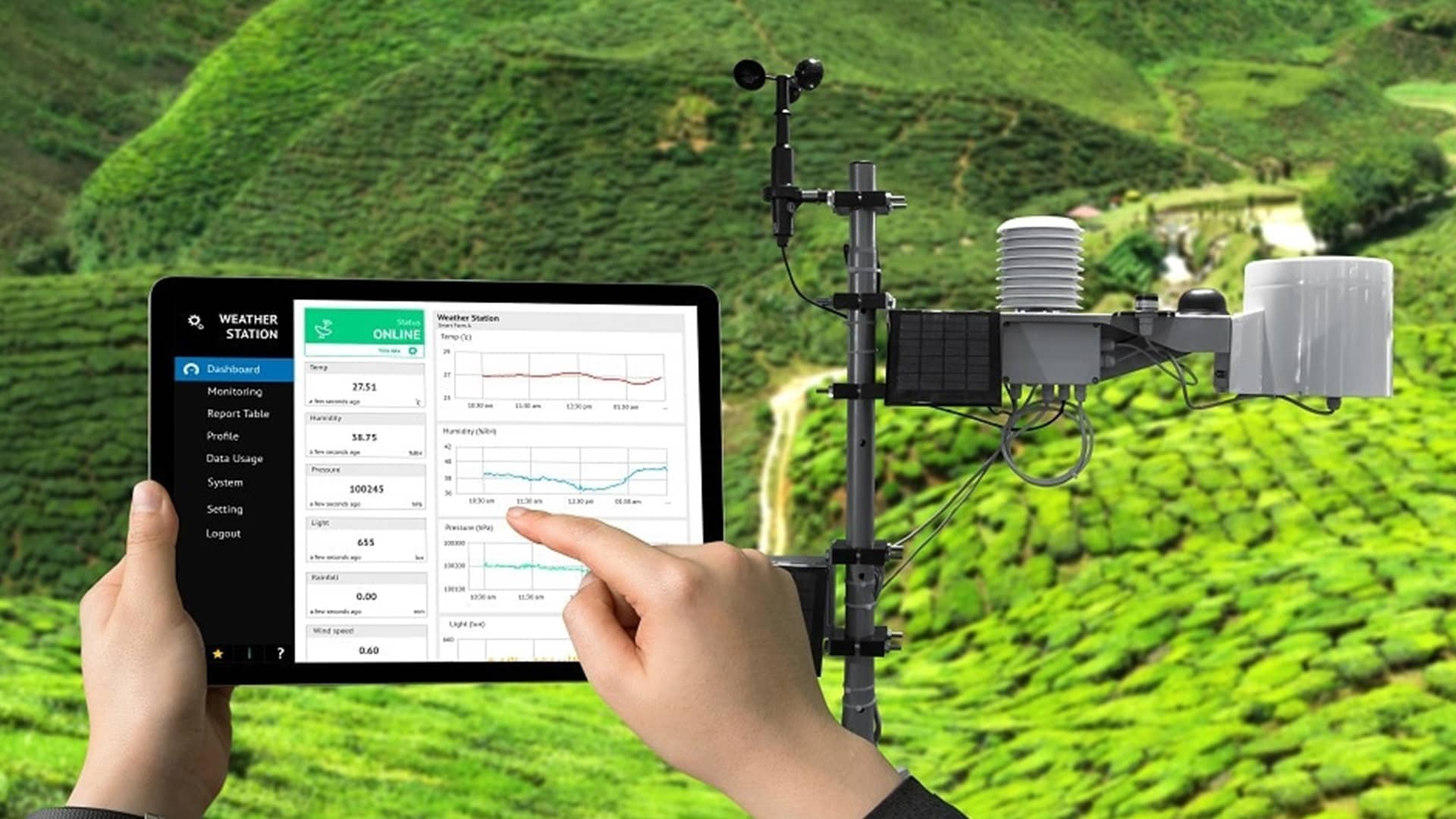 Ứng dụng công nghệ RFID trong giám sát môi trường: Phát triển trạm thời tiết thông minh và bảo vệ sinh thái.