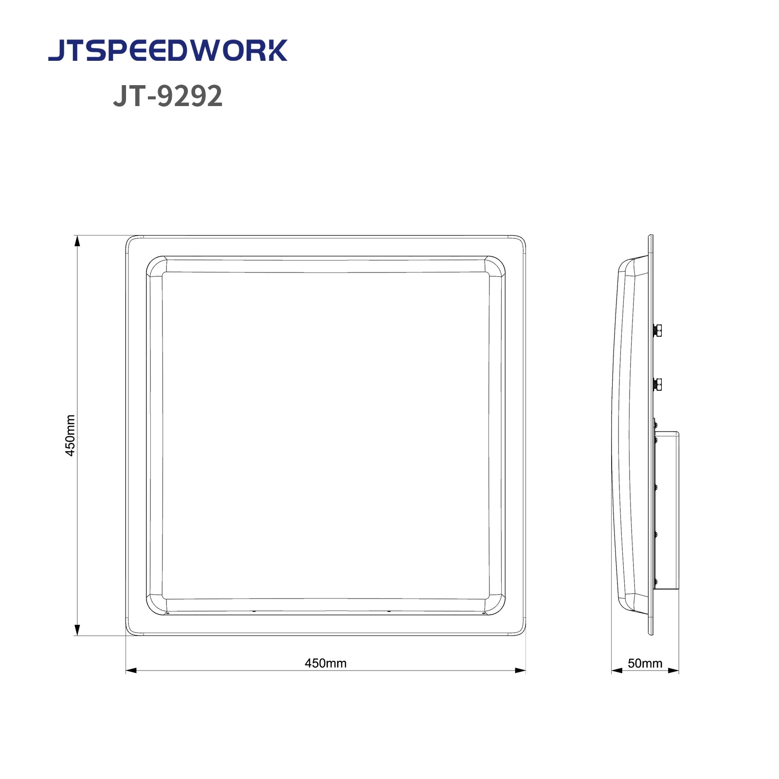 Đầu đọc RFID UHF tích hợp JT-9292 tầm xa 0-30m, đọc nhiều thẻ, dải tần 860-960MHz.