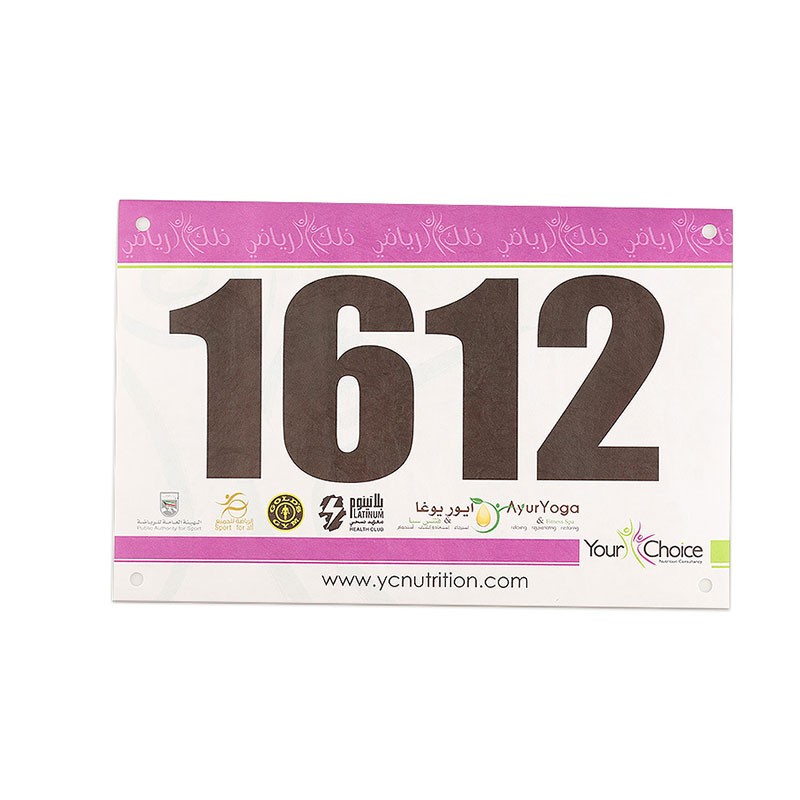 JT-240190 Thẻ RFID chống thấm nước Tyvek cho cuộc đua marathon 902-928MHZ