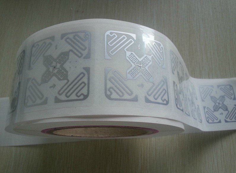 Nhãn RFID UHF giấy Monza 4E 860-960MHz dành cho máy in nhiệt