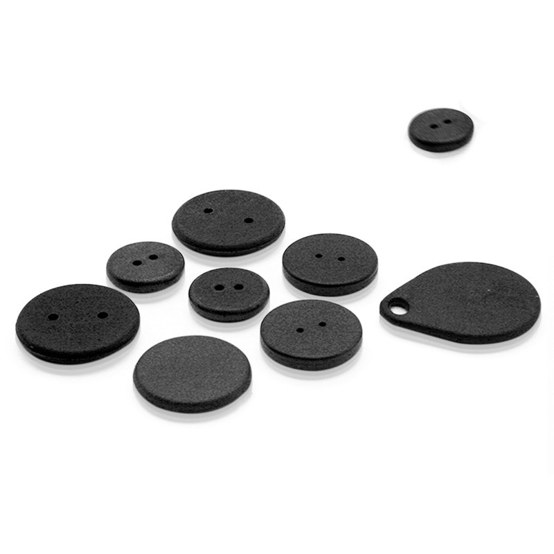 Thẻ RFID JT-3030 30mm UHF ABS PPS dùng cho quản lý giặt ủi.