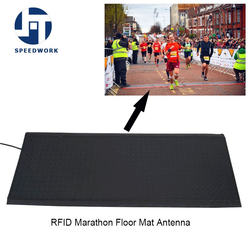 Ăng-ten thảm sàn RFID UHF đo thời gian thi đấu Marathon màu xanh dương