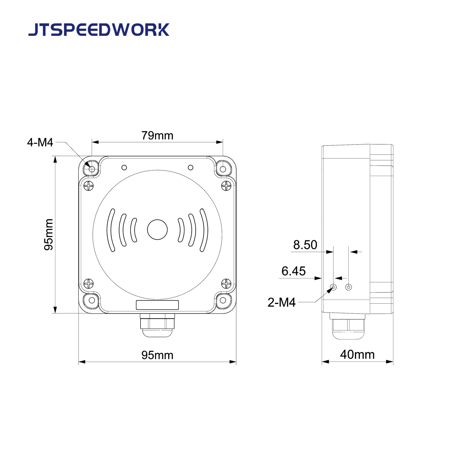 Đầu đọc RFID UHF công nghiệp JT-7100 0-3m 860-960MHz