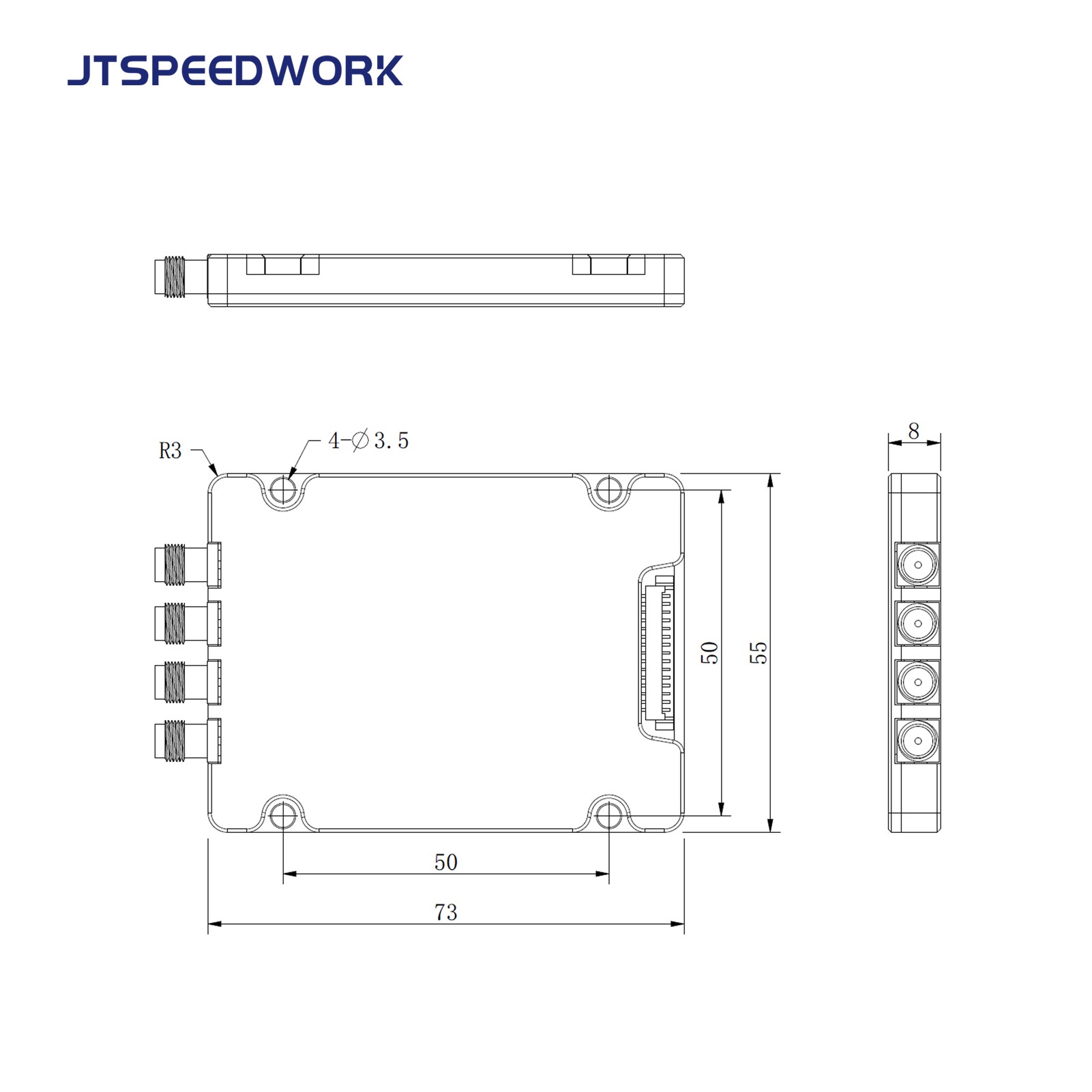 Module RFID UHF 4 cổng JT-2540 TM200 860-960MHz TTL