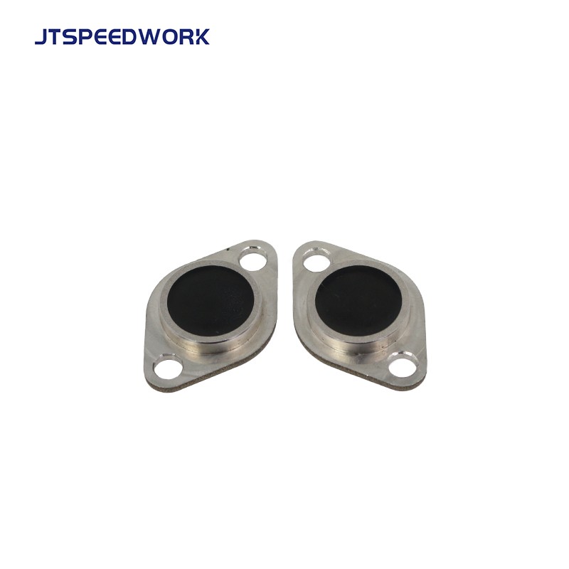 Thẻ RFID UHF chống va đập JT-K4026 bằng thép không gỉ, gắn trên kim loại, chịu được va đập mạnh.