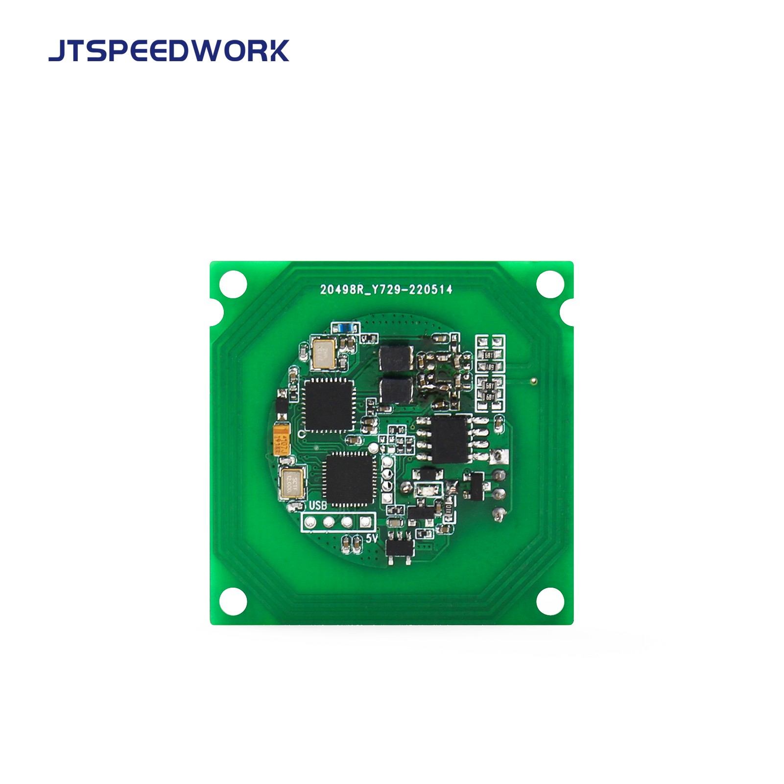 Module RFID HF mini JT-1550 13.56MHz, hỗ trợ giao thức ISO14443A và ISO 15693.