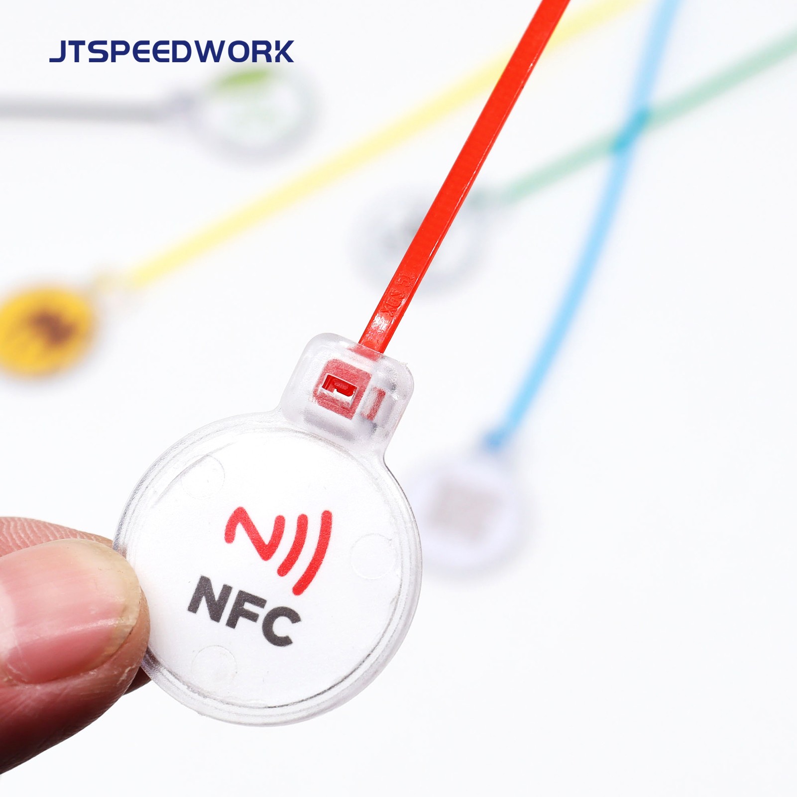 Thẻ RFID JT-ZD28T UHF/NFC/LF gắn cáp, đạt chuẩn IP67