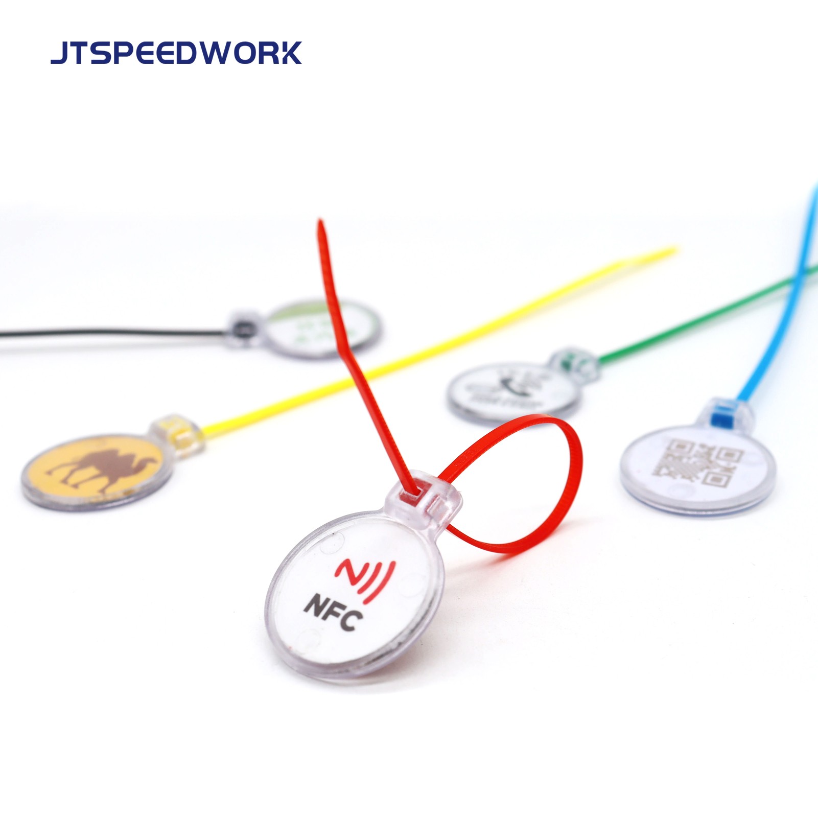 Thẻ RFID JT-ZD28T UHF/NFC/LF gắn cáp, đạt chuẩn IP67