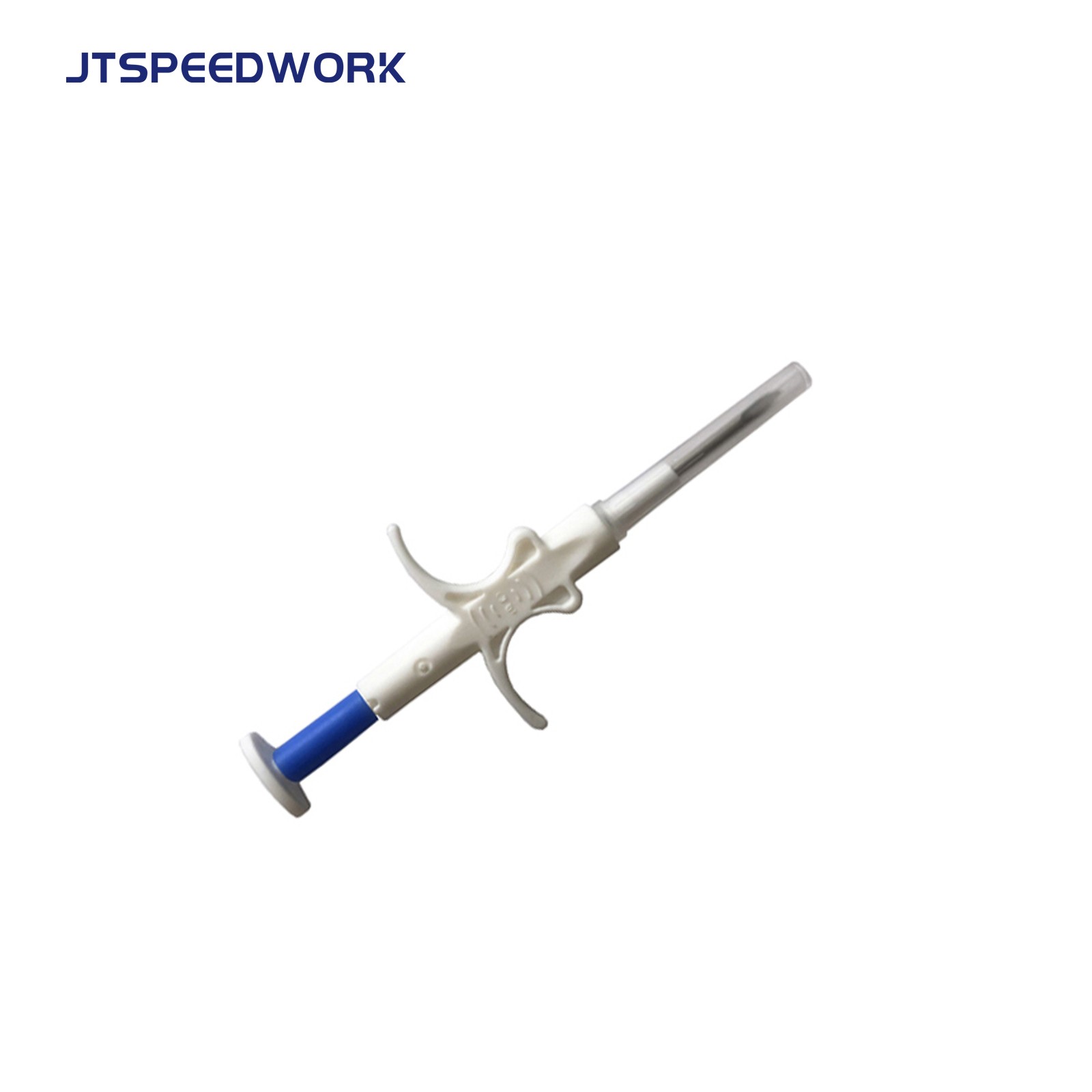 Thẻ RFID JT-A002 dùng để nhận dạng thú cưng, chip vi mạch theo dõi động vật, có thể tiêm vào cơ thể, tần số 134.2kHz, được cấy ghép bằng kim dùng một lần.