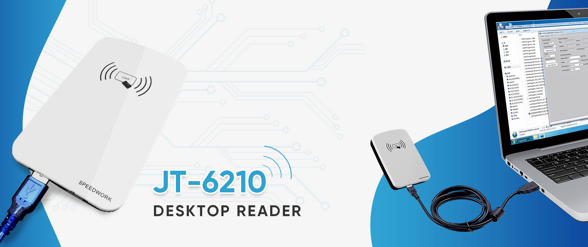 Đầu đọc/ghi RFID UHF để bàn USB