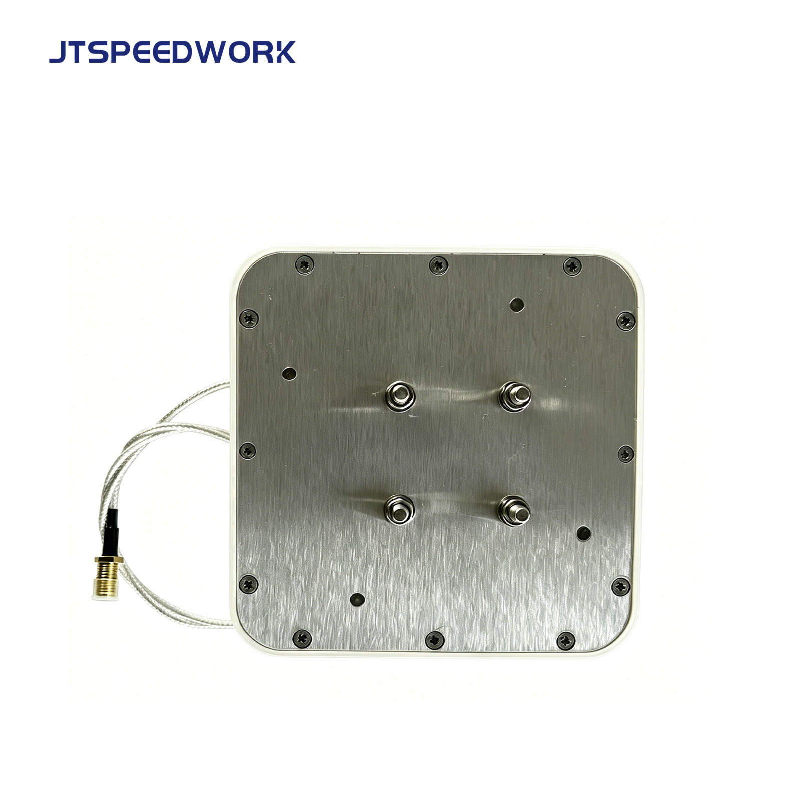 Ăng-ten RFID UHF JT-T0130 5.5dBi 860-960MHz, góc phủ sóng 70°, dùng cho quản lý tài sản.